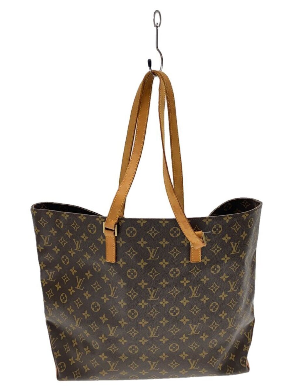 LOUIS VUITTON Cabas Alto Monogram Canvas Brown Leather Brown All over